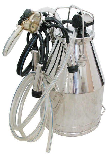 Complete 4 gal stainless bucket assembly for COW Milking