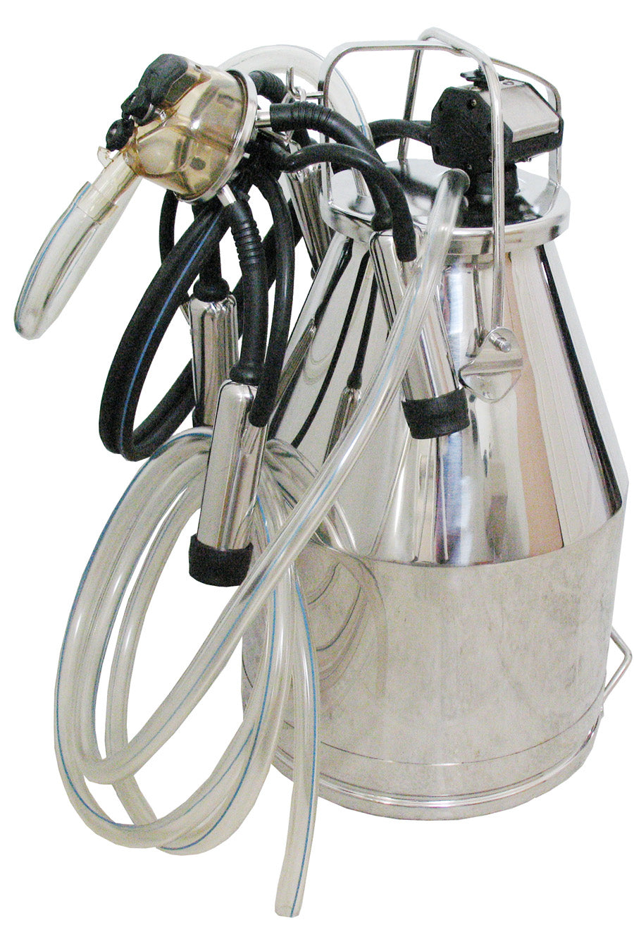 Complete 7.5 gal stainless bucket assembly for COW Milking