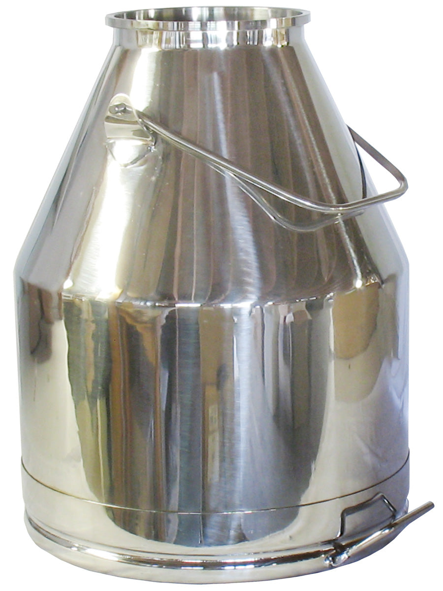9.3 gal SS Milking Bucket w/ Short Handle (80 #)