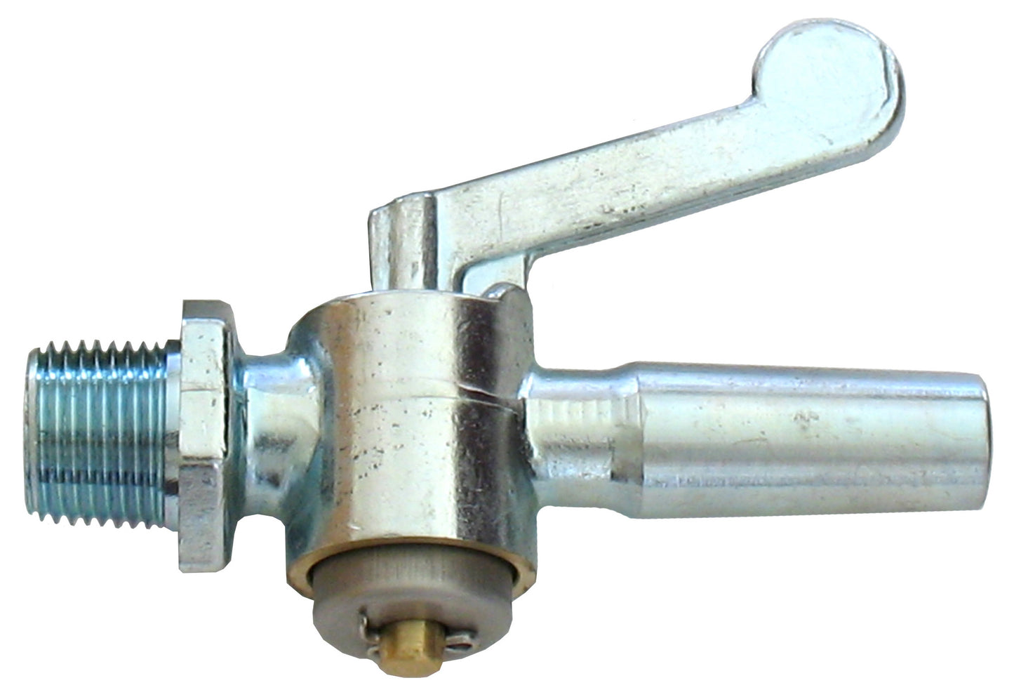 Straight 1/2"" plated stallcock