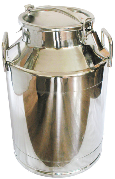 10.5 gal stainless milk can with cover