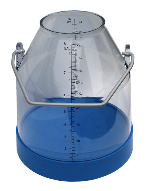 8 gal (68#) Plastic milk bucket with short handle