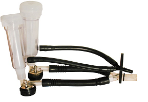 Complete goat cluster with 2 plastic claws, shells, inflations and tubing