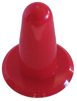Red plastic inflation plug